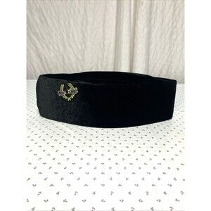 Oga Faaji African Native Foldable Crown Hat Velvet Lagos Size L & Pin
